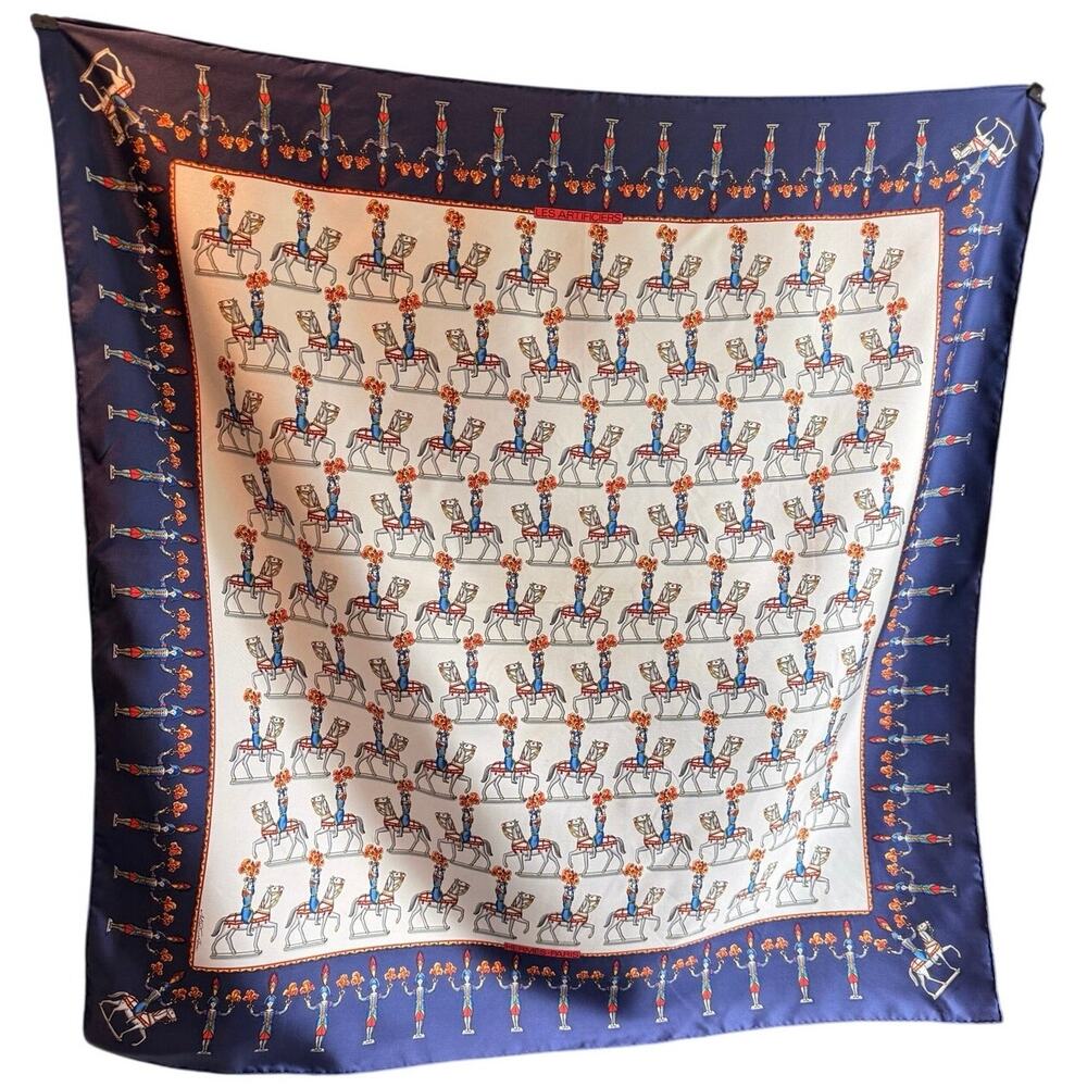 Hermès "Les Artificiers" 90cm Silk Scarf